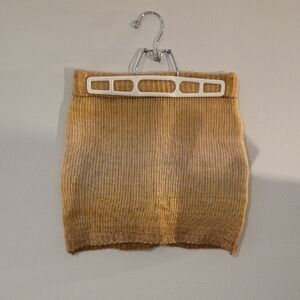Tan Knit Skirt
